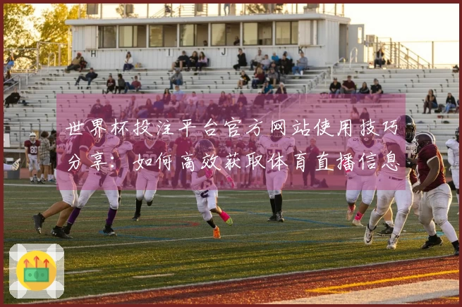 世界杯投注平台官方网站使用技巧分享：如何高效获取体育直播信息与功能介绍